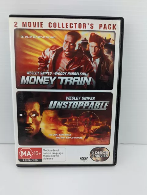 Money Train / Unstoppable DVD (Region 4, 1995) Wesly Snipes T6
