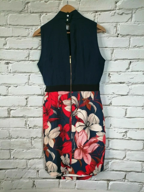 Placard Robe Femme SZ.UK16 D42 Robe Robe Robe Abito Sans Manches Fleurs D'été 2