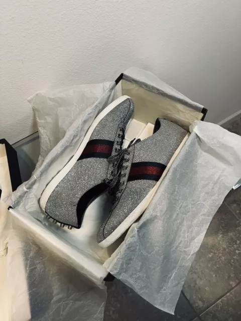 Size 12 - Gucci Web Glitter Studs  With Receipt