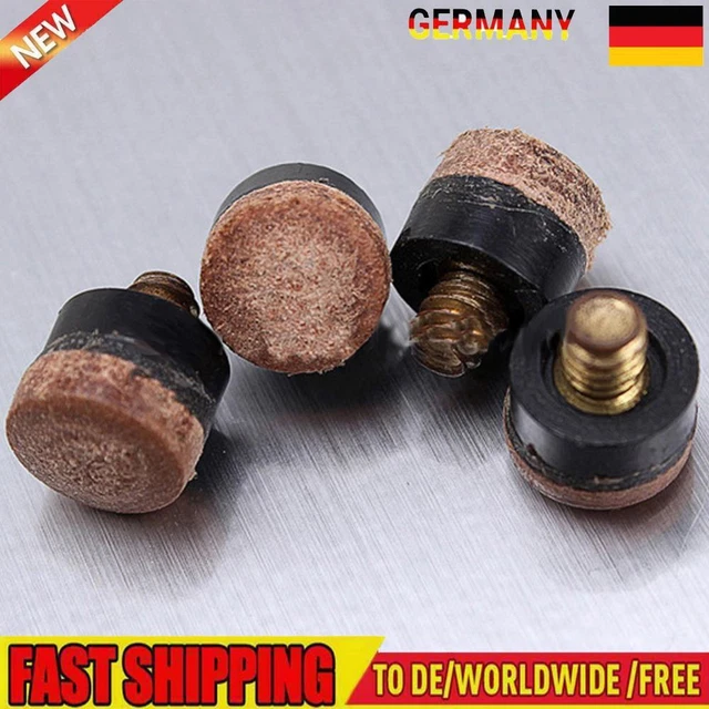 10pcs Pool Cue Tip Replacement 10mm Billiard Rod Tips Parts Billiard Accessories