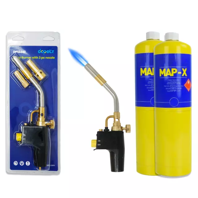 Fire/Gas Blow Torch Burner Map Propane Gas Solderding Brazing Plumbers 400g