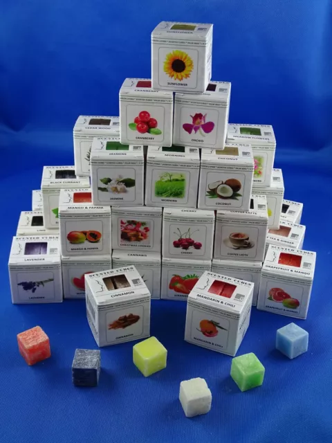 Scented Cubes 68 verschiedene Düfte Aroma Duft Würfel 96% Palmwachs Aroma Würfel