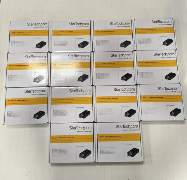 14x StarTech Virtual 7.1 External USB Sound Card Adapter #226