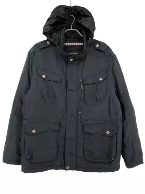 ERLA OF SWEDEN Hombre Parka con Capucha Lluvia Abrigo Chaqueta Talla 56-2XL