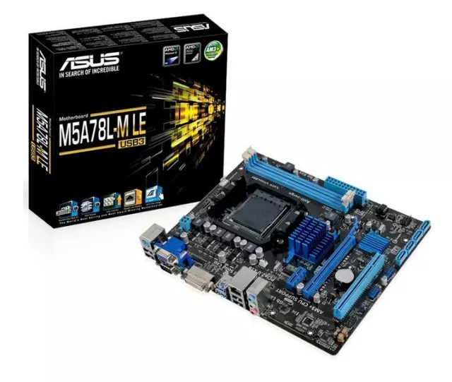 Placa Base ASUS M5A78L-M LE/USB3 AMD Socket AM3+ DDR3-1800 NUEVA EN CAJA!!!