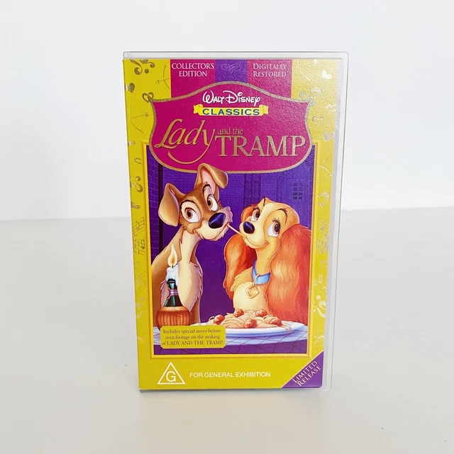 LADY AND THE Tramp Disney Classics VHS Tape Collectors Edition £9.30