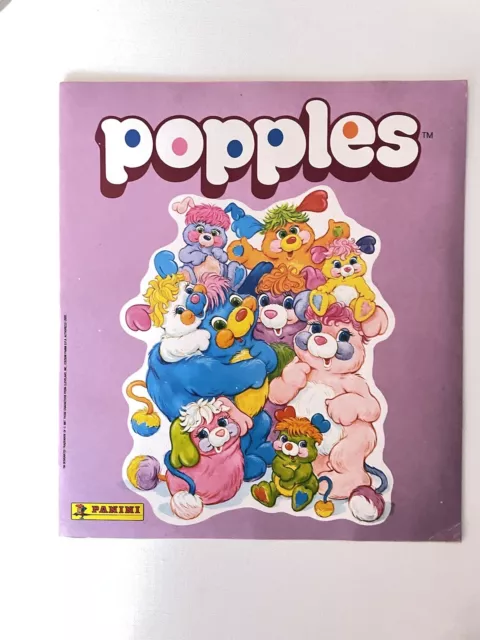 Popples 1988, Album et  225 autocollants album fabriqué par Panini