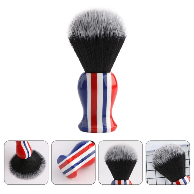 Spazzola da barba in pelliccia morbida tuta da uomo baffi spazzola tasso spazzola per capelli resina