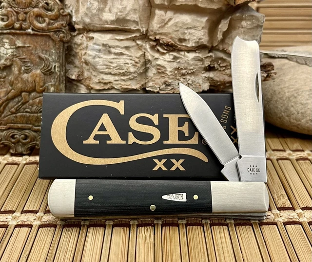 CASE XX USA 2024 Black Micarta 27823 Stainless Razor Barlow Pocket