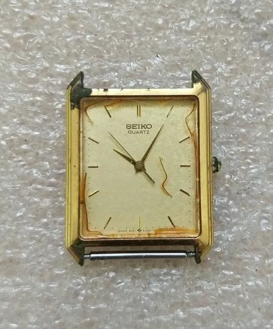 MONTRE D OCCASION RARE mod le vintage Seiko quartz 9021 5310 dos