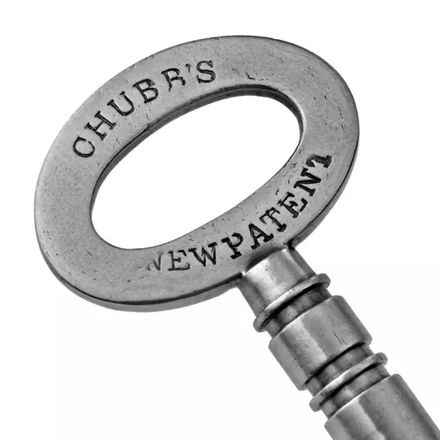 Antique Key - CHUBB New Patent 3⅛" 57 St Paul's ChYd LONDON 1827-1877 - ref.k527 2