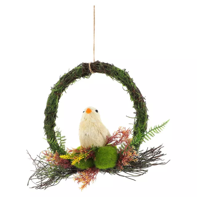 Teng Ma Chicken Hanging Basket Rattan Circle Artificial Wreath Garland