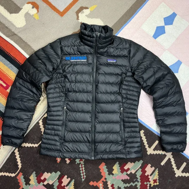 Patagonia Down Puffer Jacket Insulated Full Zip Black Outdoors Women's Small