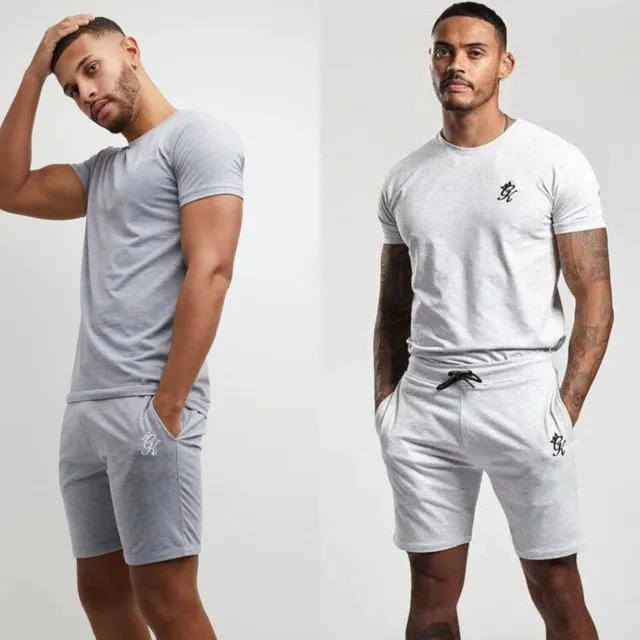 Gym King Mens Origin Twin Set Shorts T-Shirt Slim Fit Tracksuit Sold Separately