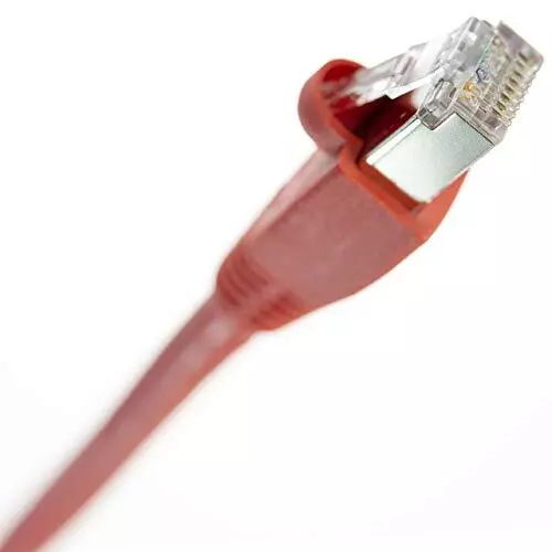 NTW Cat6 Ethernet Cable Shielded 15 FT RED Plated RJ45 Connector Internet LAN Wi