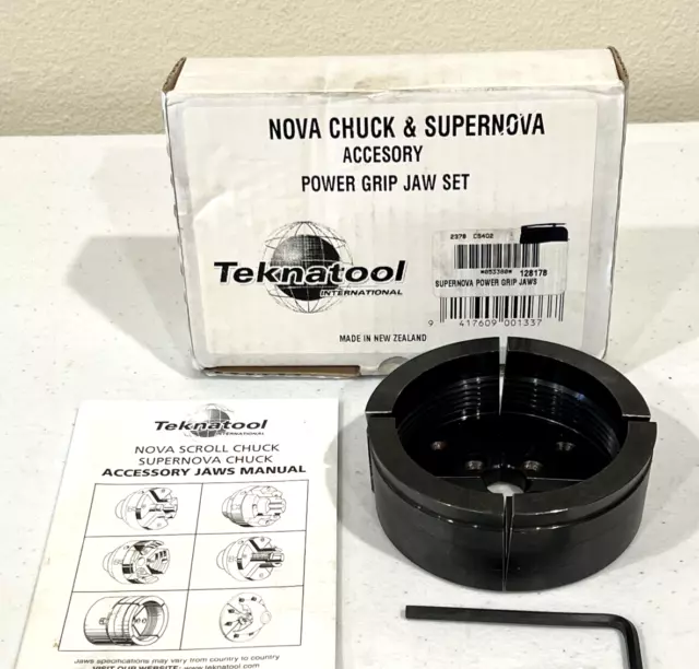 Teknatool Nova Chuck & SuperNova Power Grip Jaw Set 128178