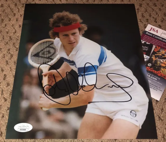 John Mcenroe Signed 8X10 Photo Autograph Tennis Mac Jsa Auto