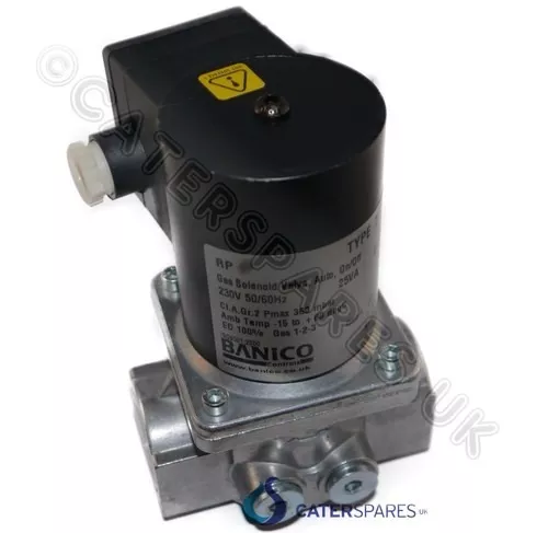 BANICO GAS SOLENOID VALVE 15mm 1/2"GAS INTERLOCK VENTILATION SYSTEM SHUT OFF