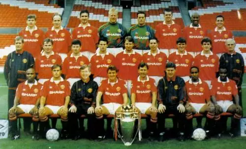 Man Utd Football Team Photo>1992-93 Season