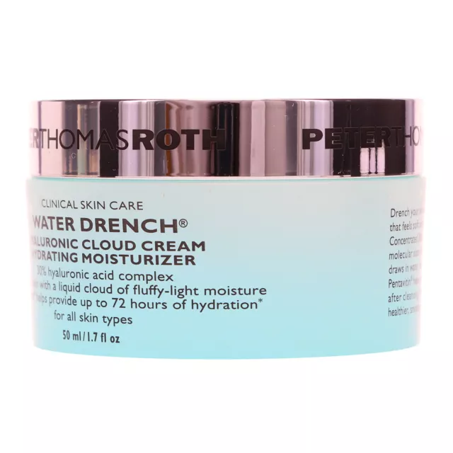 Peter Thomas Roth Water Drench Hyaluronic Cloud Cream Hydrating Moisturizer 1.7z 2