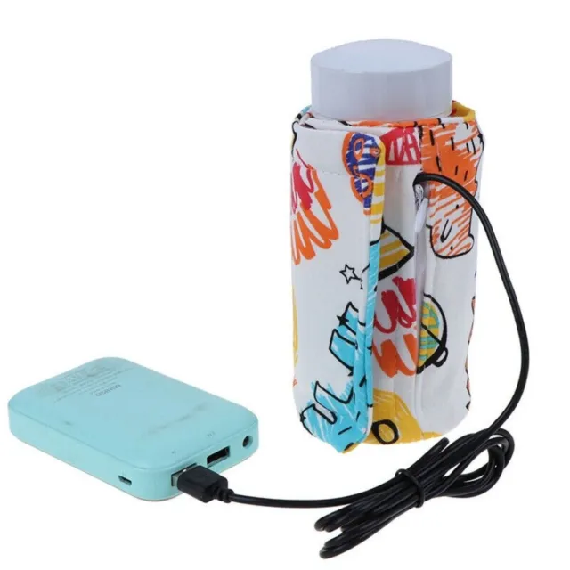 Baby USB Bottle Warmer Portable Travel Milk Cup Warmer Heater Bottle Cover