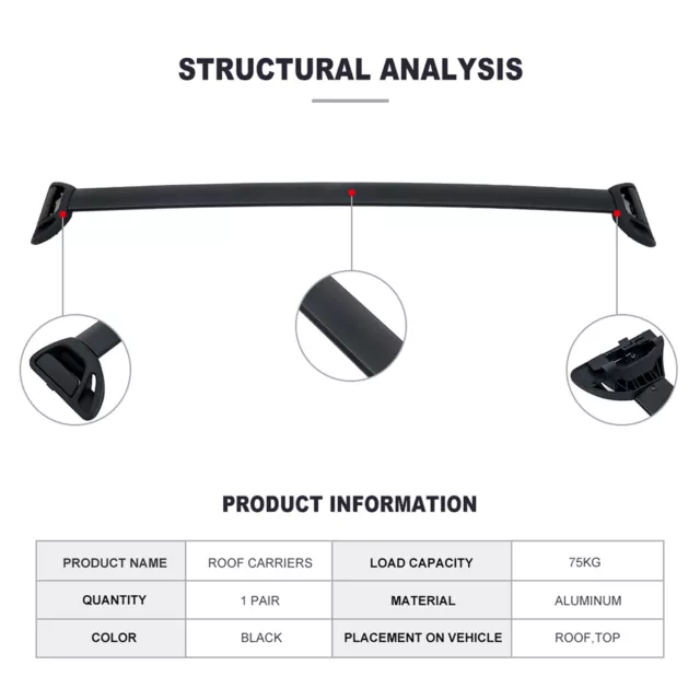 Roof Rack Cross Bar For 2007-2014 Tahoe Suburban Avalanche Yukon Cargo Carrier 2