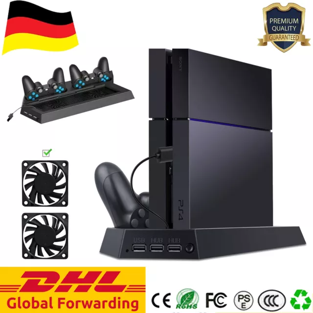 Lüfter für PS4 Vertical Stand + Cooling Fan Controller Ladestation PlayStation