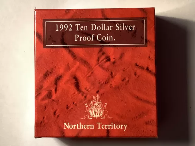 1992 $10 Silver Proof Coin. Northern Territory.