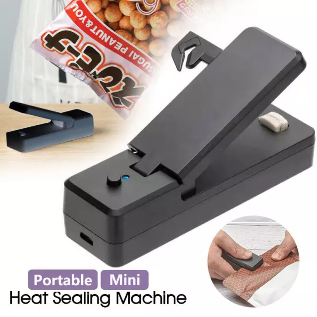 Portable Mini Heat Sealing Machine USB Rechargeable Food Sealer Plastic Bag