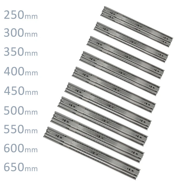 Guide Per Cassetti Soft Close 500mm VADANIA - Scorrimento Completo Con Ammortizzatore Per 45kg - Foto 6