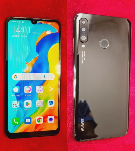 SMARTPHONE HUAWEI P30 Lite MAR-LX1A 128 Go / 4 Go Noir  Double sim Débloqé