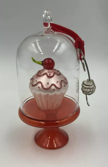 Cupcake On Stand Ornament Christmas Tree Baker Decor