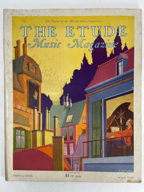 Vintage The Etude Music Magazine May 1929