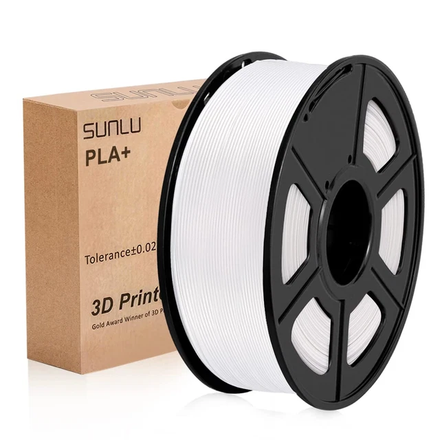 SUNLU PLA+ Bobine 1kg filament pour imprimante 3D PLA+ blanc 1.75mm *NEUF*