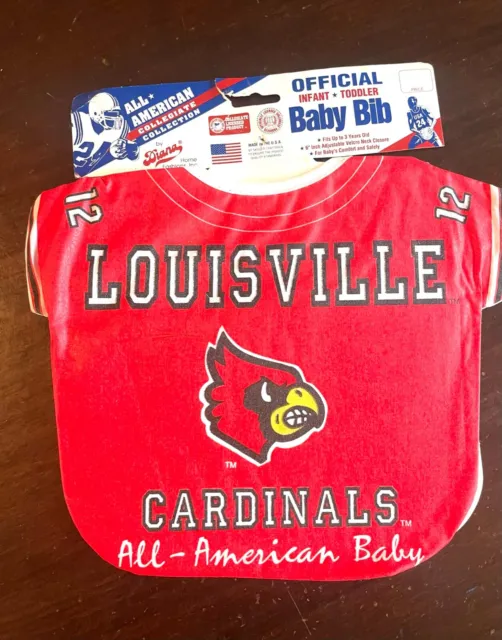 Adorable Ncaa Louisville Cardinals Football Jersey All American Baby Toddler Bib