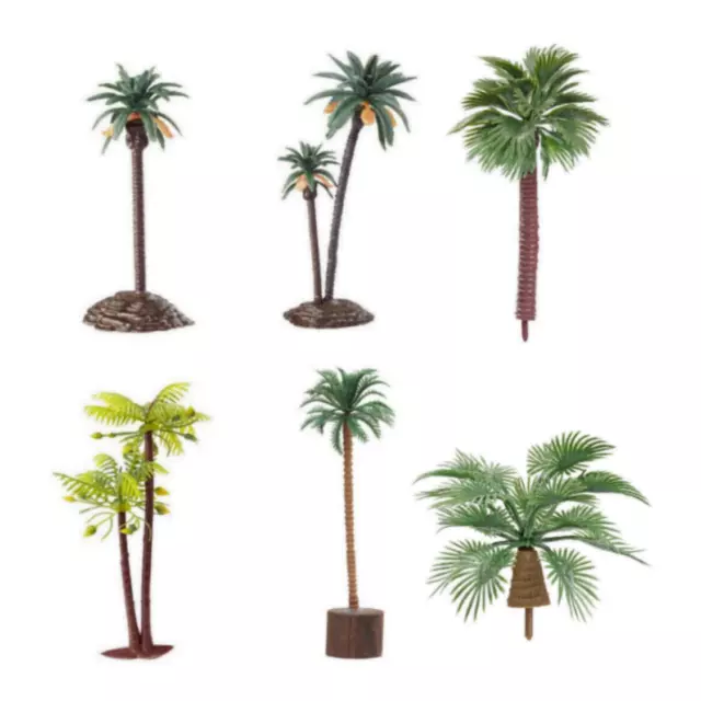 Miniatur Palme 4-18 cm aus Kunststoff, Dekofigur Bäume Urlaub Reise Hobbyfun