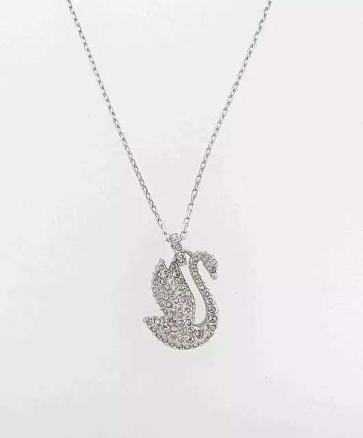 Authentic  SWAROVSKI Brand New In Box Iconic Swan Pendant Necklace White 5647872