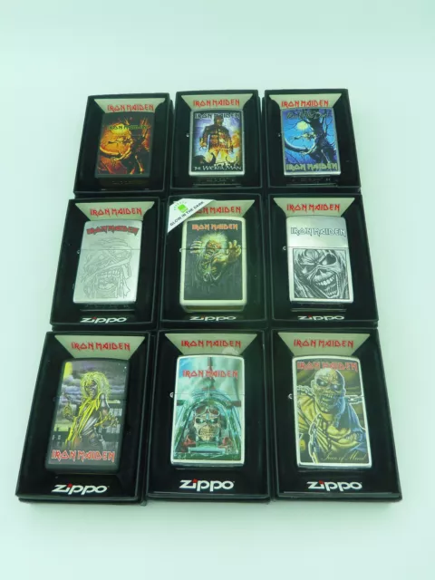 BRIQUET ZIPPO ESSENCE NEUF - IRON MAIDEN ( Modèle au choix ) Original , Tempete 2