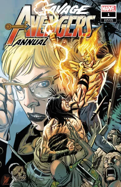 Savage Avengers Annual #1 Ron Garney Variant Cover Marvel Comics December 2019