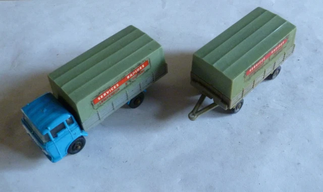 MAJORETTE TRACTEUR + remorque plateau 1/100 made in france EUR 5,00