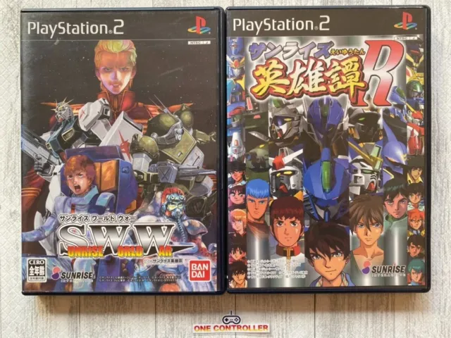 SONY PlayStation 2 PS2 Sunrise World War &  Eiyuutan R set from Japan