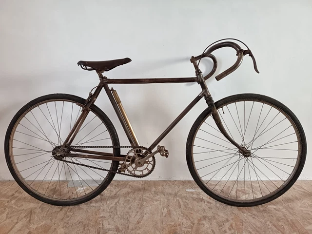 Vélo Ancien Rochet 1905 - Vélo De Course / Route En Acier - Cadre Noir 700c - France