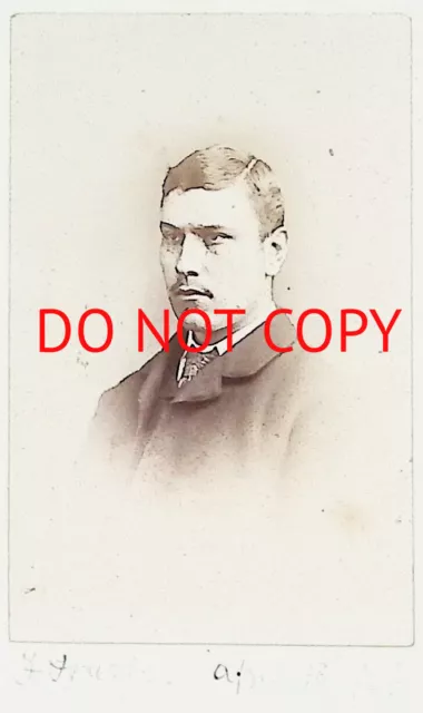 CDV Card Man NAMED Photograph Arthur Bugg Stowmarket (651)