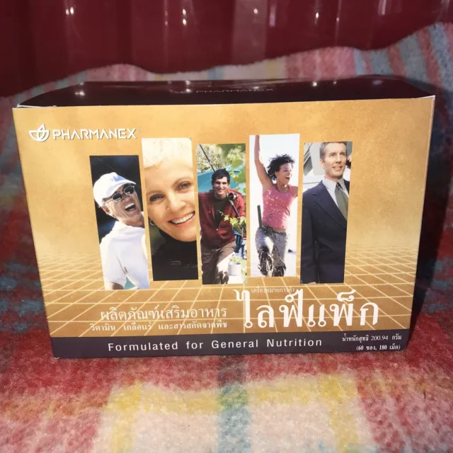 NEW ~ open Box Nu Skin Pharmanex Lifepak Anti Aging Formula, 60 packets Arabian