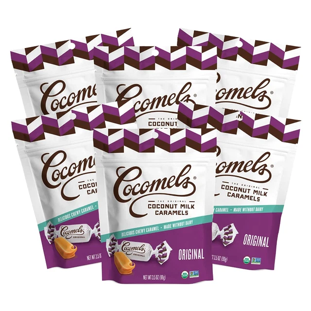 COCONUT MILK CARAMELS, Original Flavor, Organic Candy, Dairy Free