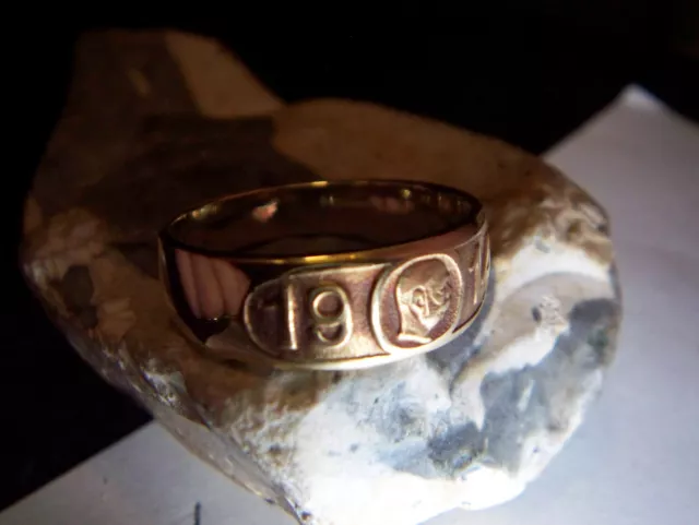 Patriotischer-Ring-585/14kt-5,2 Gramm-KuK-Monarchie-Kaiser FJ -1914