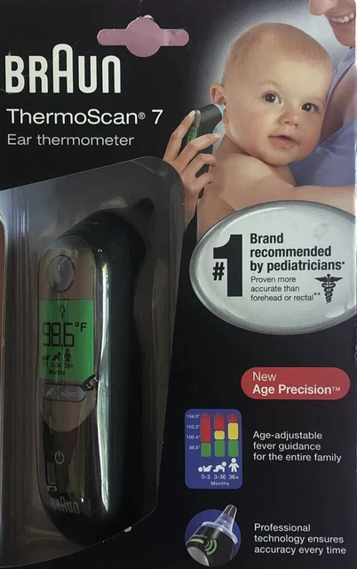 Braun IRT6520US Battery Powered Infrared Digital In Ear Thermometer  with...