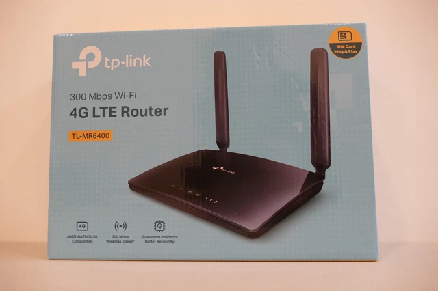 TP-Link TL-MR6400 Wireless LTE 4G Router - Schwarz
