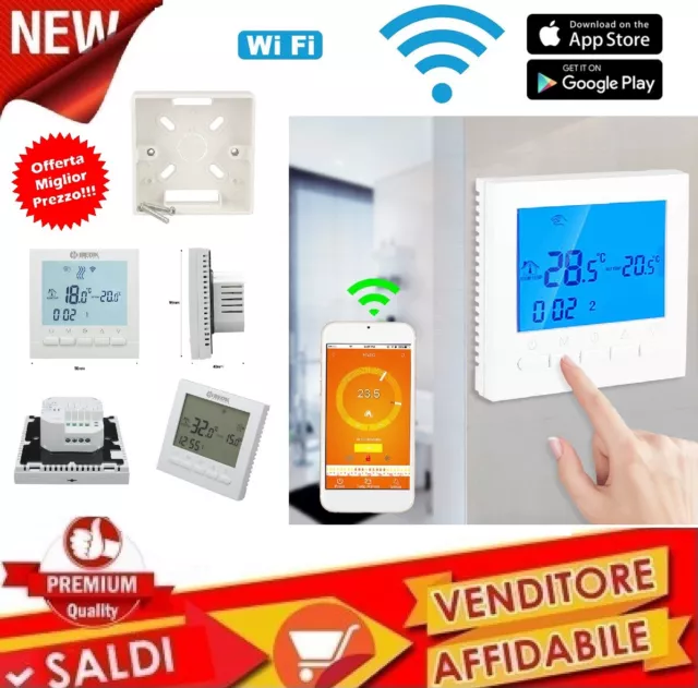 Cronotermostato Wi-Fi Control Remoto Termostato Ios Android Apple Caldera Gas