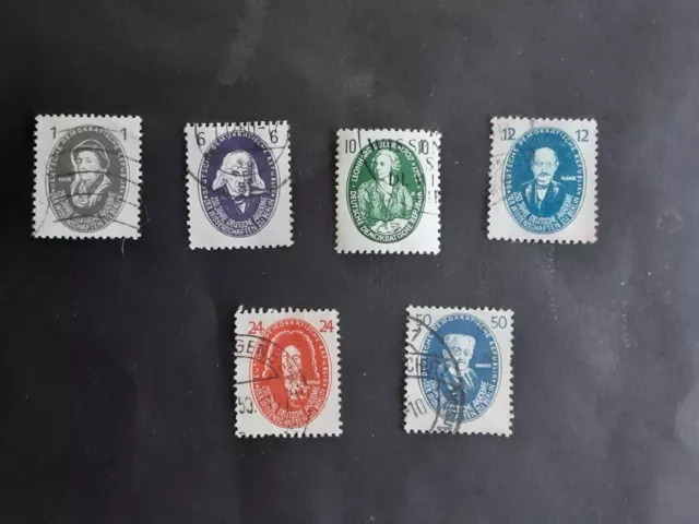 Briefmarken DDR Mi Nr. 261,63,65,66,69,70 gestempelt, siehe Photos